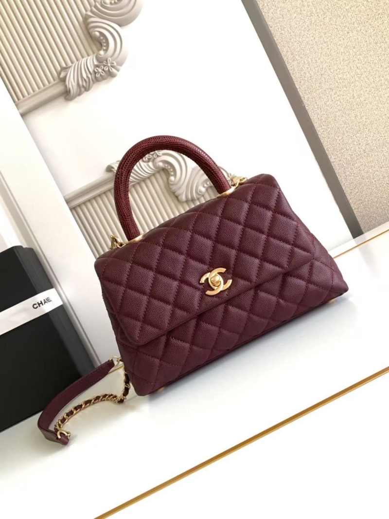 Ch**el top handle bags